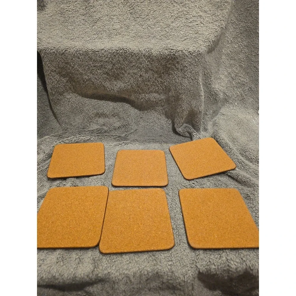 Pottery Barn Reindeer Cork Coasters Christmas Reindeer Rudolph Set Of 6‎